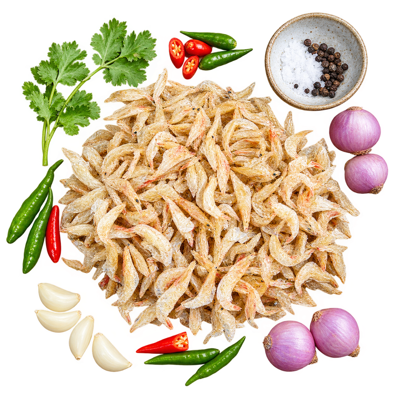 Medium Shrimp Shutki (মাঝারি চিংড়ি শুঁটকি)
